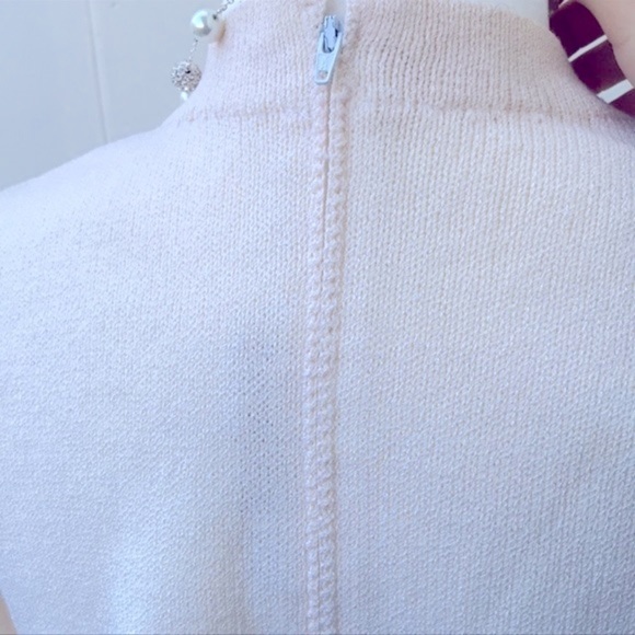 VINTAGE St. John Evening by Marie Gray skirt SET sz XS/S ecru sequins EUC VTG - Picture 8 of 16